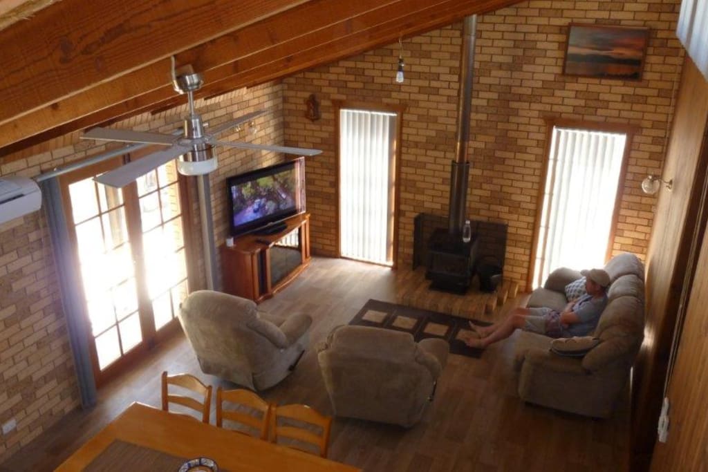 Relax and watch your favorite shows. PS3 with heaps of stored movies available