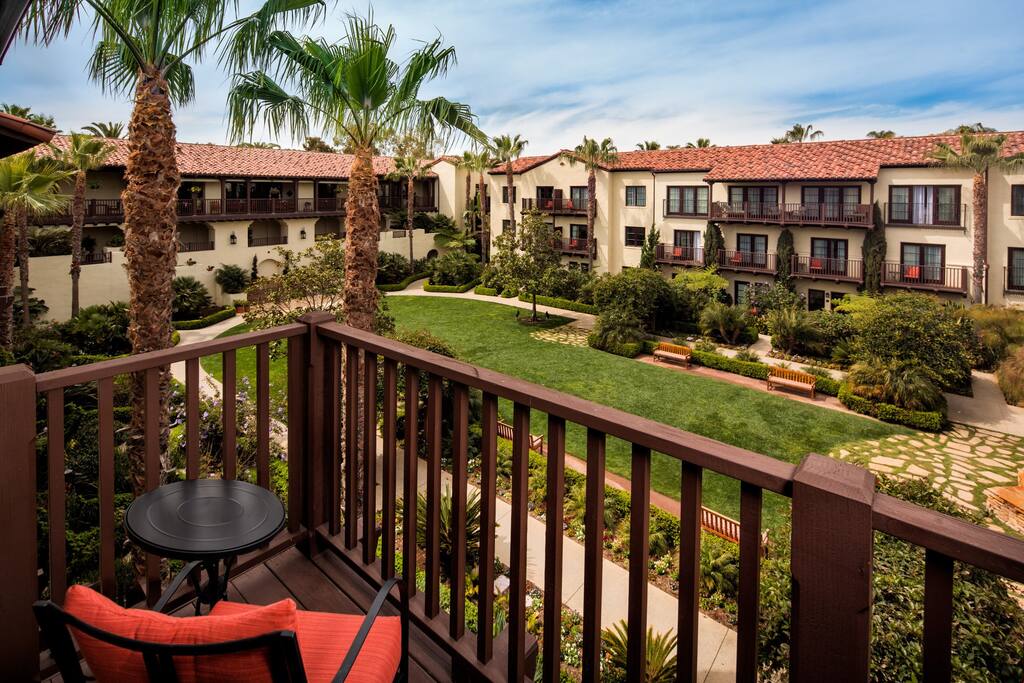 Lounge on the private balcony and enjoy the views.