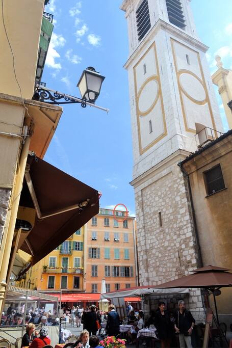 Swallows’ Nest, Nice - View of high Nest from Cathedral Square