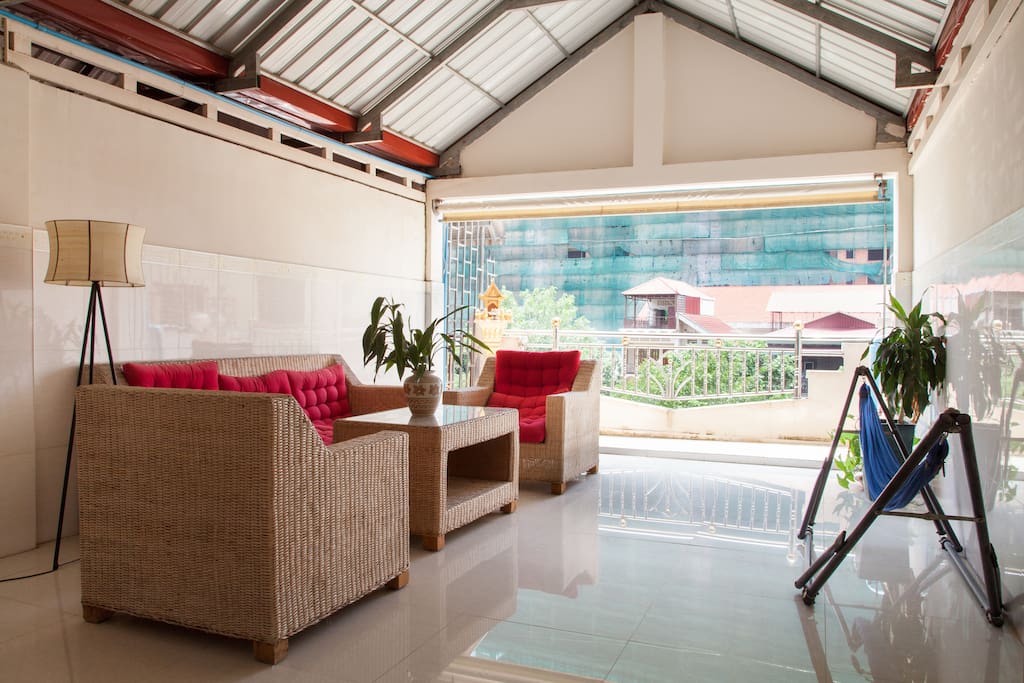 Nice and big balcony!