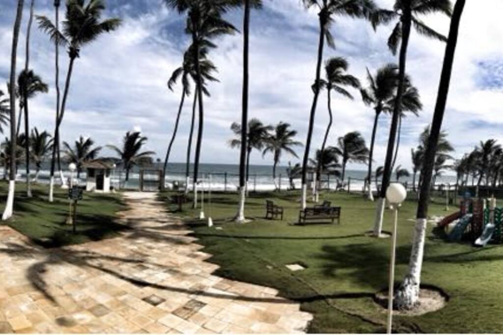 entrada para a praia