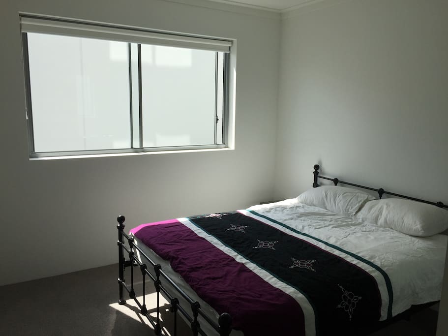 The perfect amount of natural sunlight pours into your room
