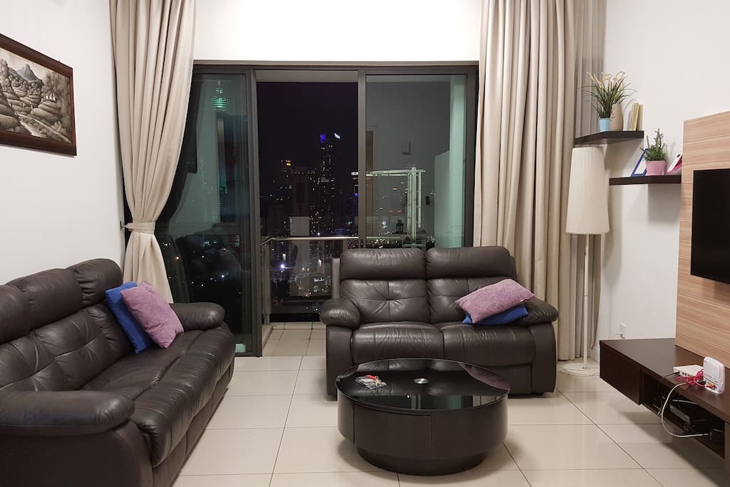 Sofa with KLCC view