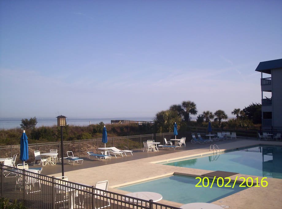 Newly refurbished pool