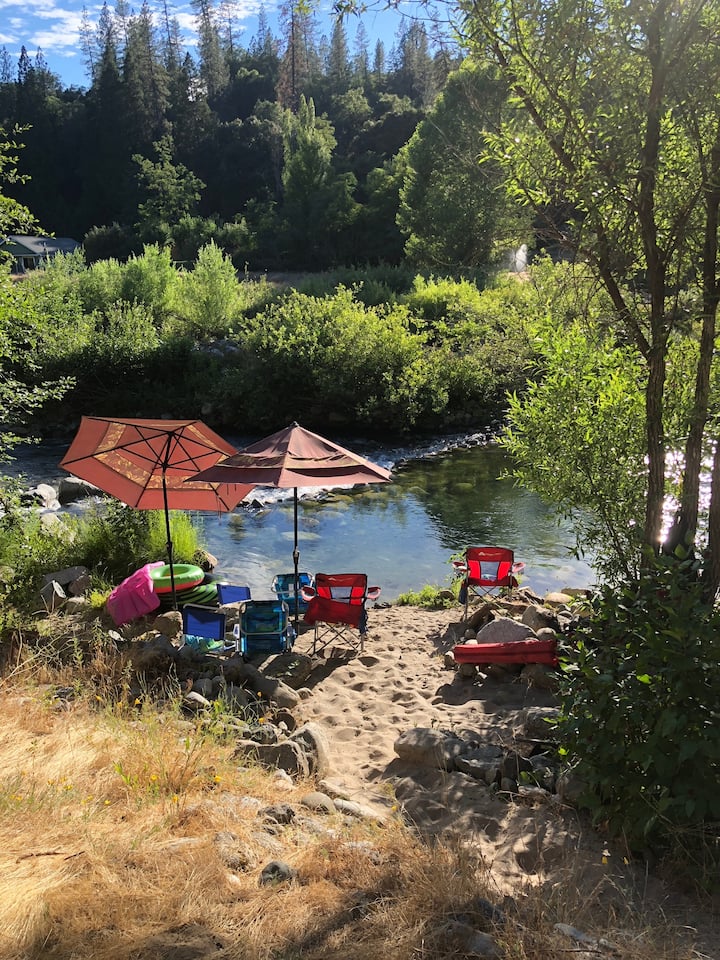 Yuba River Inn River front Cabin on the Middle Fork of Yuba River - Cabins for Rent in ...