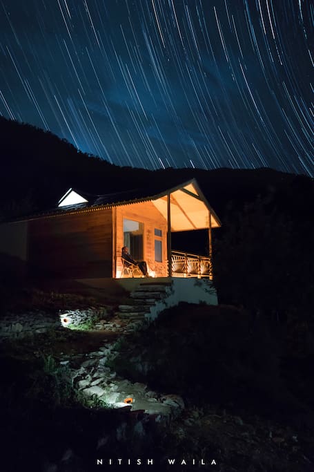 Candle-lit home under the star-lit skies. PC Nitish Waila