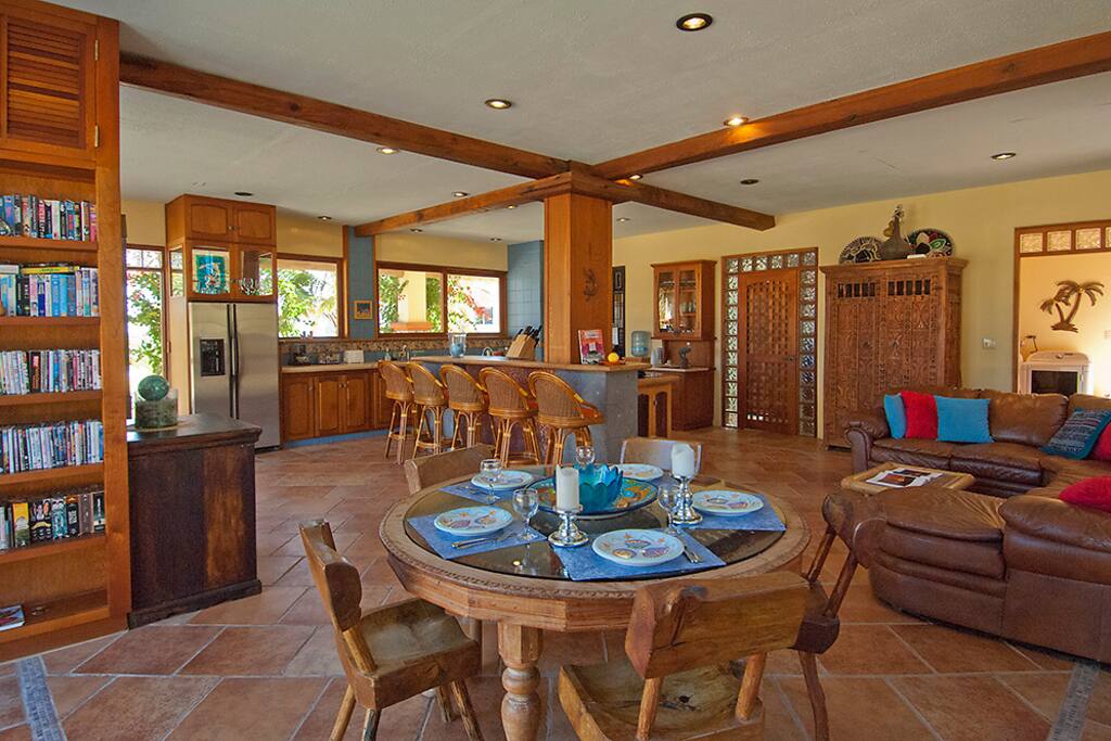 Kitchen and living room