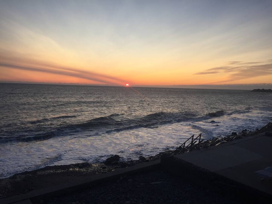 Enjoy a cup of coffee on the screened in porch watching this sunrise every morning!