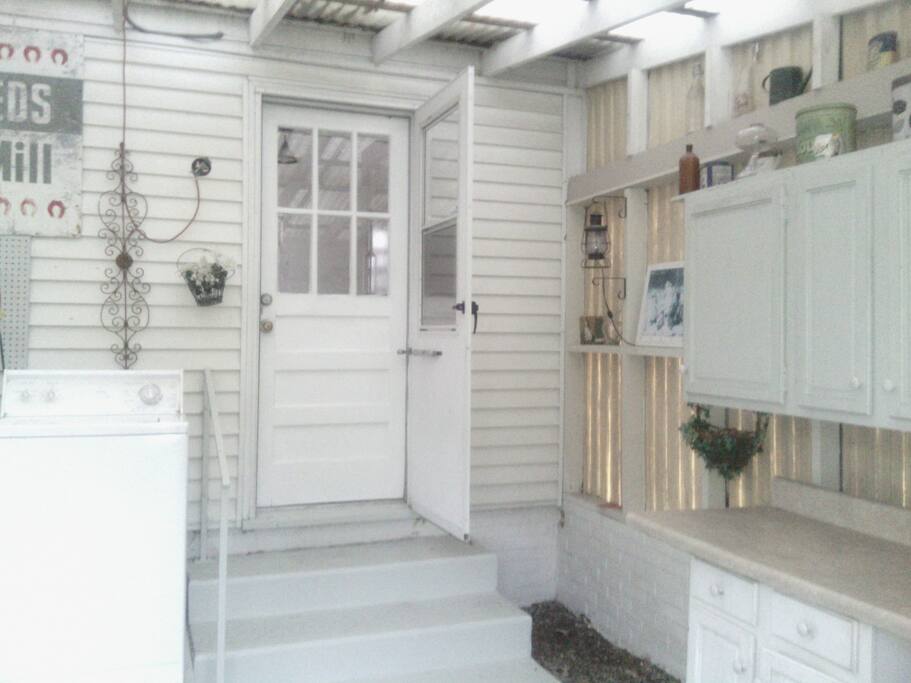 Private entrance to your place