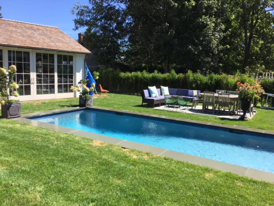 Southampton village home with beautiful private pool and gardens