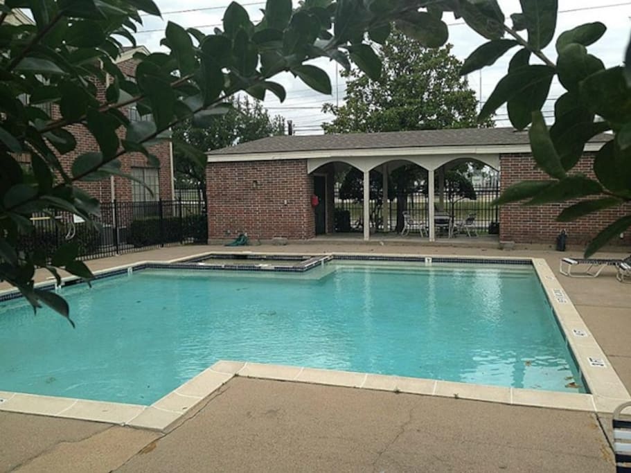 Pool view from window