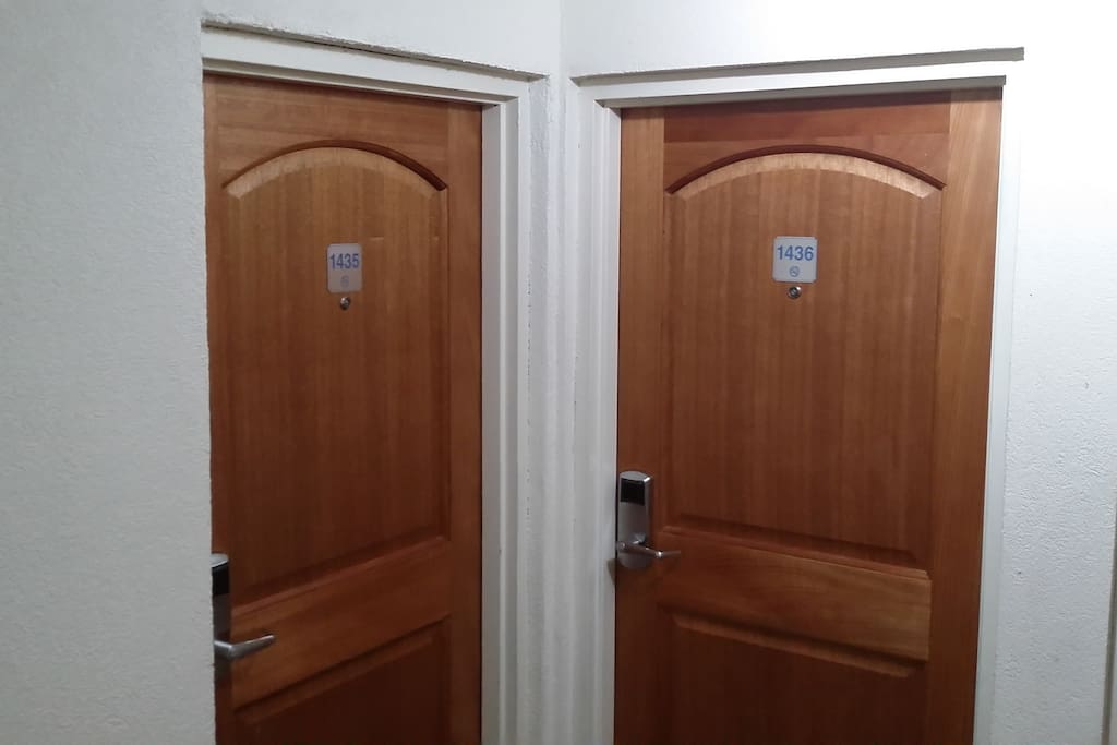 Doors to the units