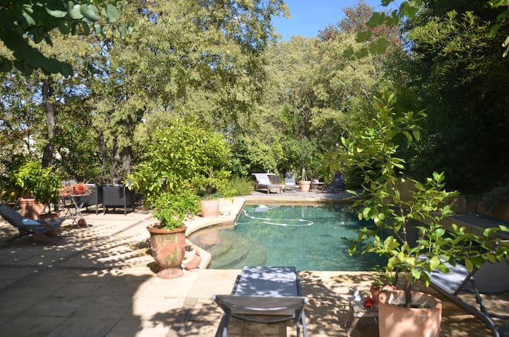 Luxurious and quiet residence in the city center of Aix.