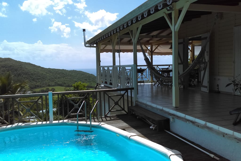 vue depuis la piscine