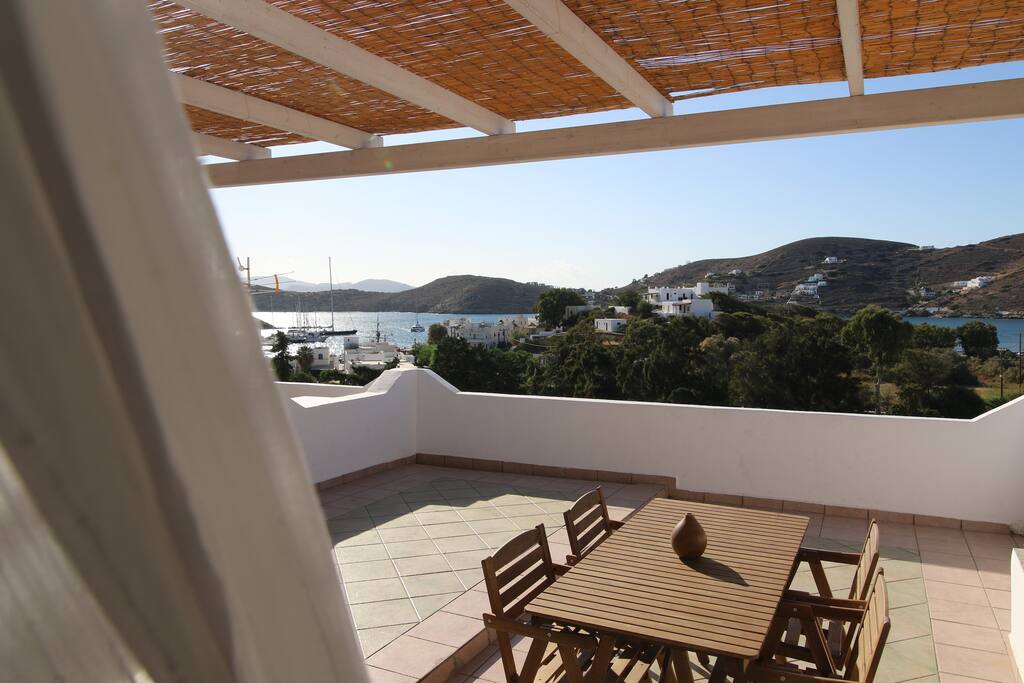 big terrace with amazing views of the sea