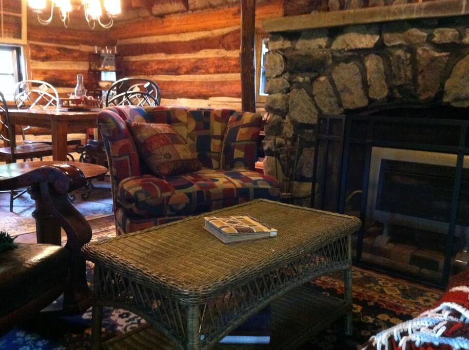 interior/ fire place is not operational with wood.