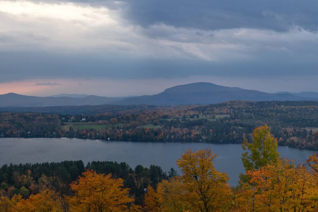 Part of Eyrie View over Caspian Lake and Greensboro