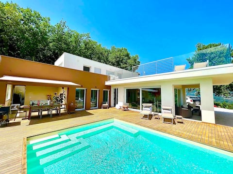 Villa Olympia Pool Sea View Mountains Lake Nature