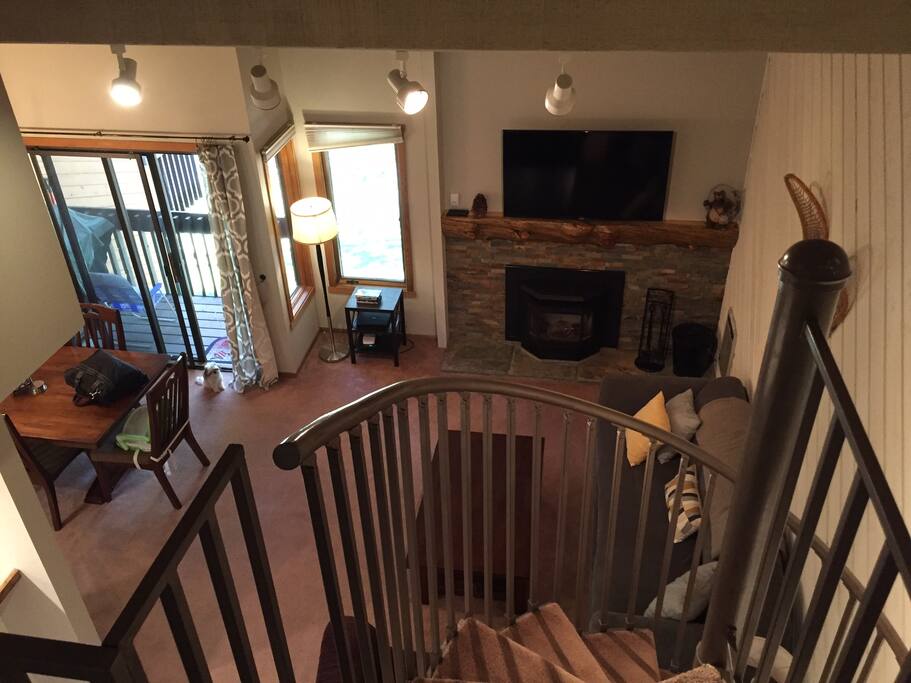 view from upstairs loft