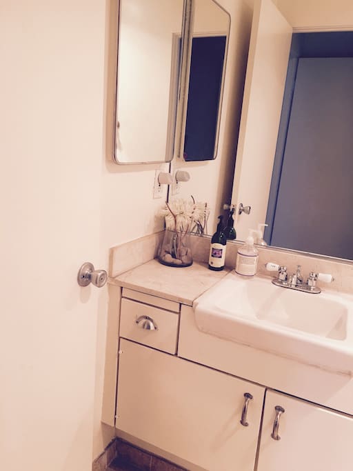 Hall bathroom with shower