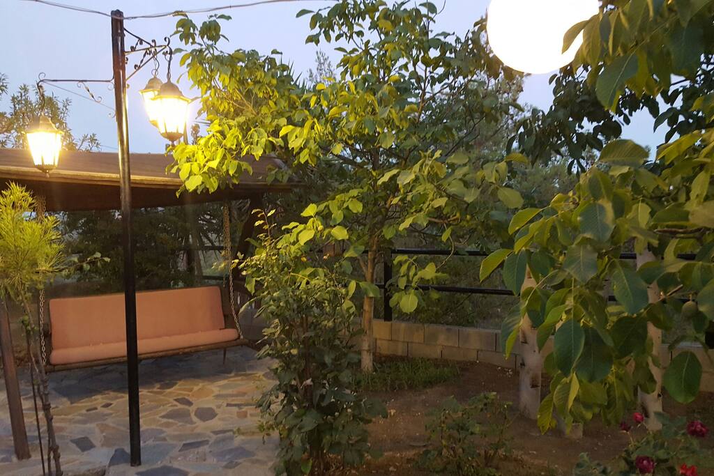 The swing of the garden!