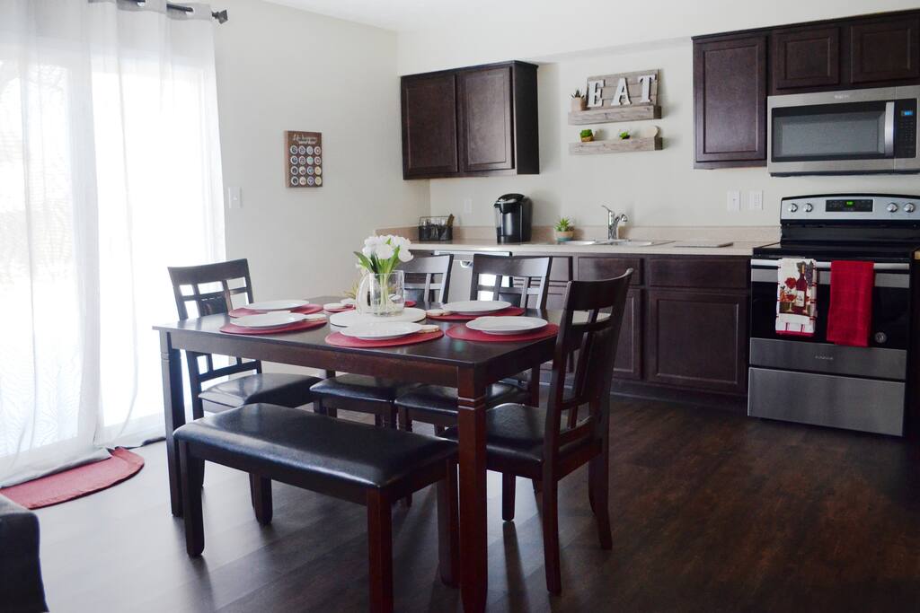 Eat in kitchen with fine dining