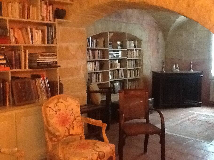 Ground floor library/living room/extra bedroom