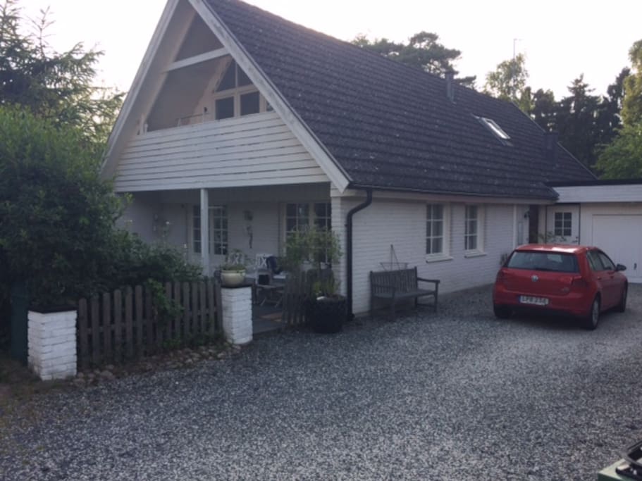 Front of the house with parking for up to 4 cars