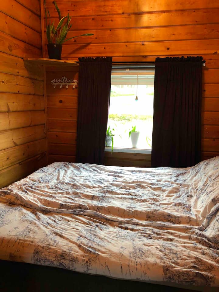 带舒适双人床的卧室 