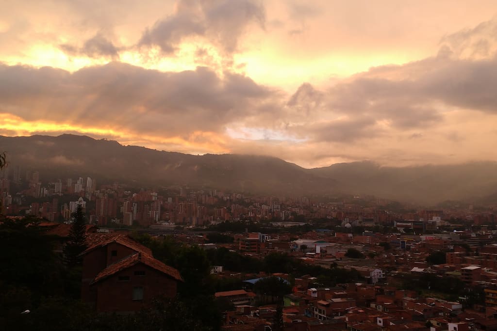 Vista desde el balcón.