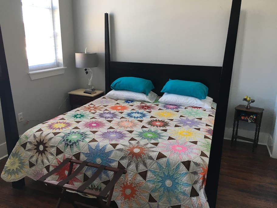 King bed in separate bedroom