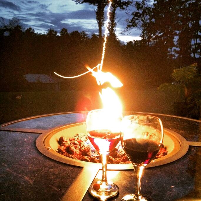 Back porch fire