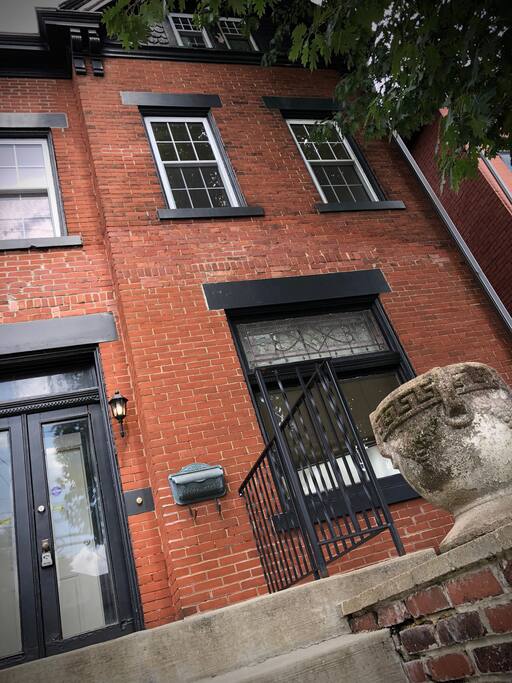 red brick house