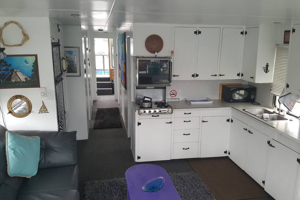 Enjoy the bright airy kitchen with all the necessities