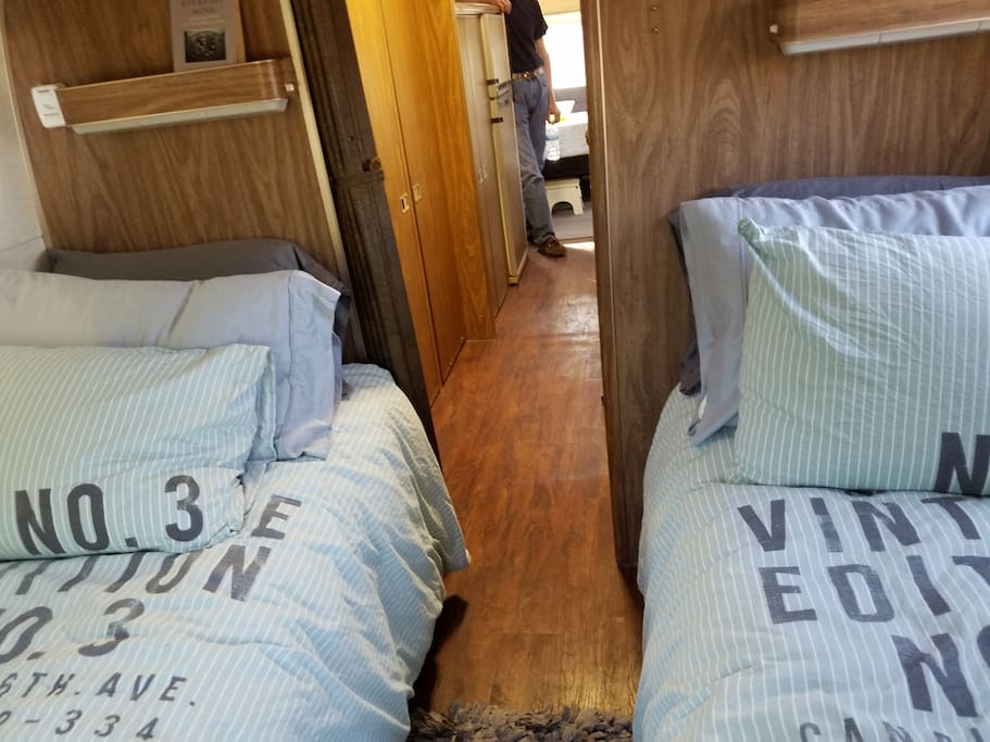 Two top of the line twin-size beds