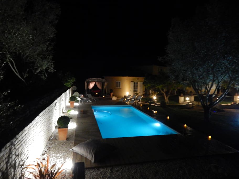Piscine de nuit