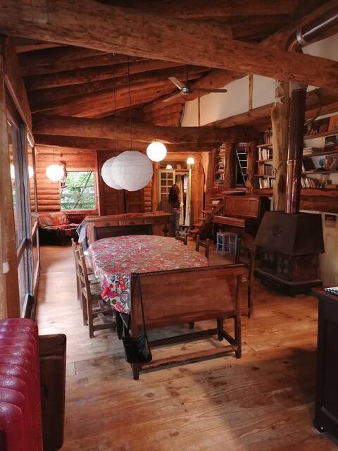 Cabin en Rondin de bois brut "ISBA" in Ardèche