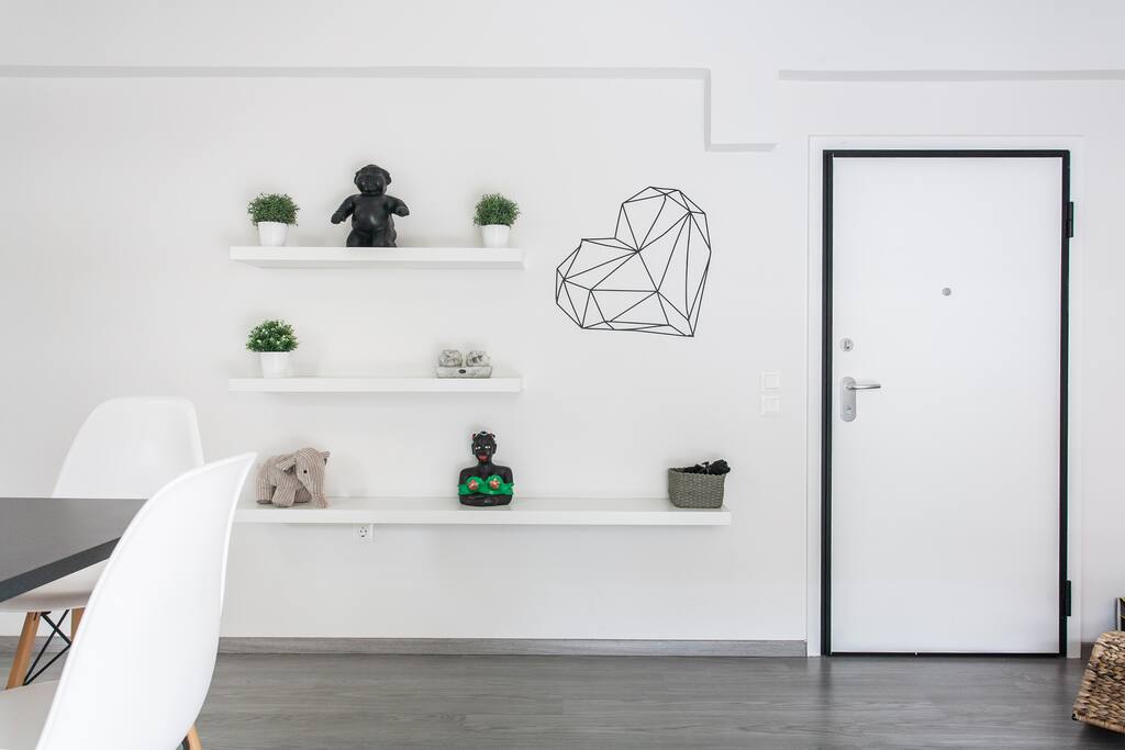 A glance of the living room wall