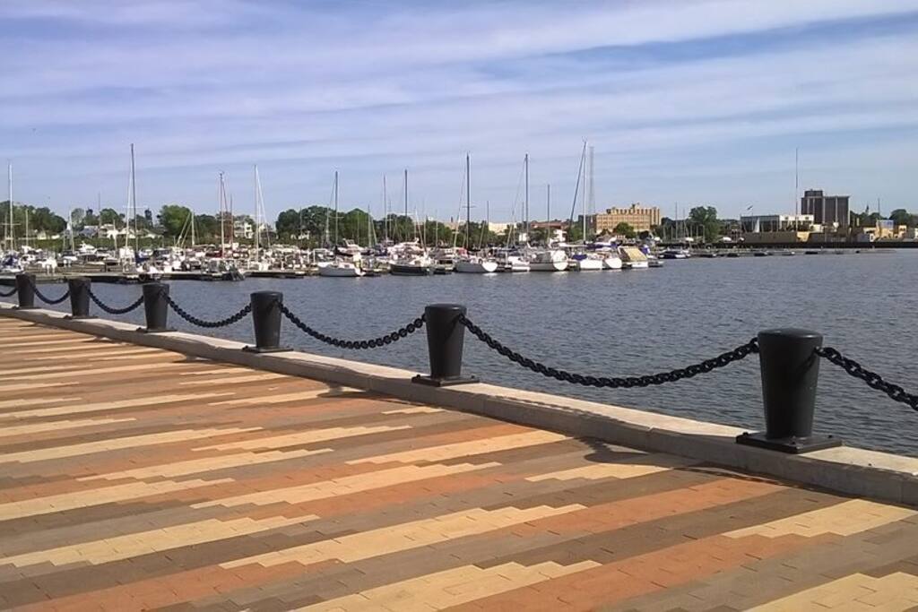Lake Erie Pier, only a mile away.