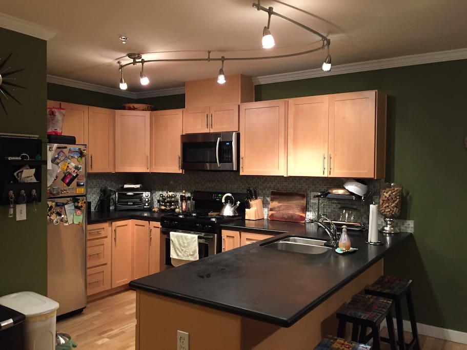 Large open kitchen