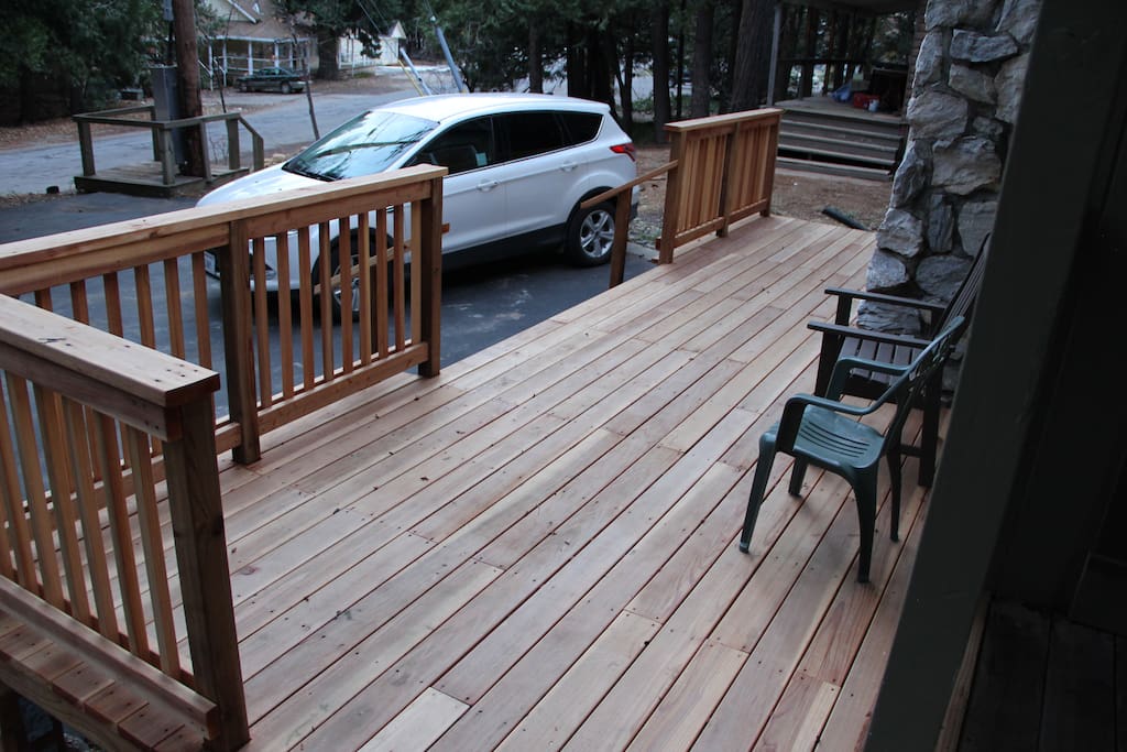 spacious deck