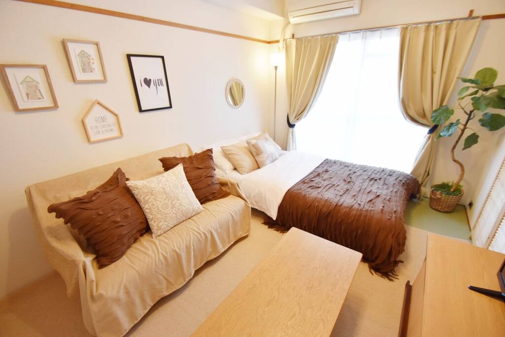 Bedroom#1 - 1 double bed and 1 sofa bed