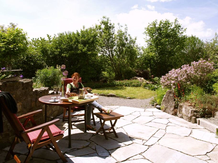 Sonnige Terrasse zum chillen
