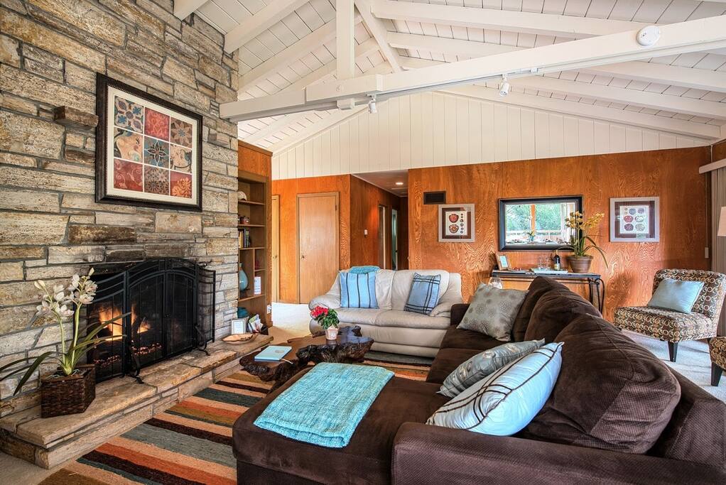 Living room has comfortable seating for everyone.