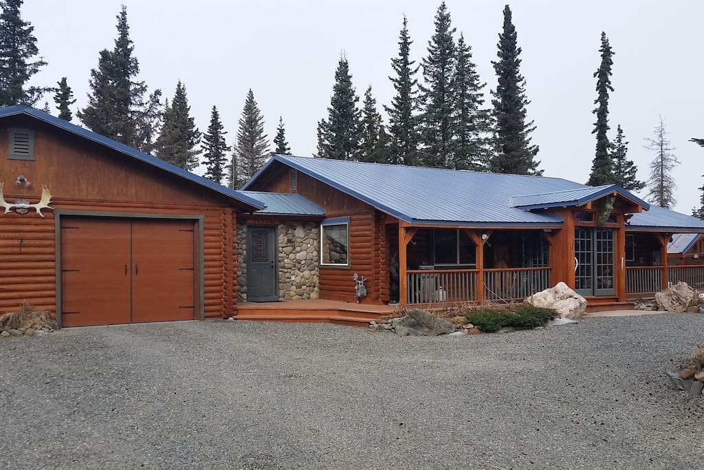 Main house with attached garage