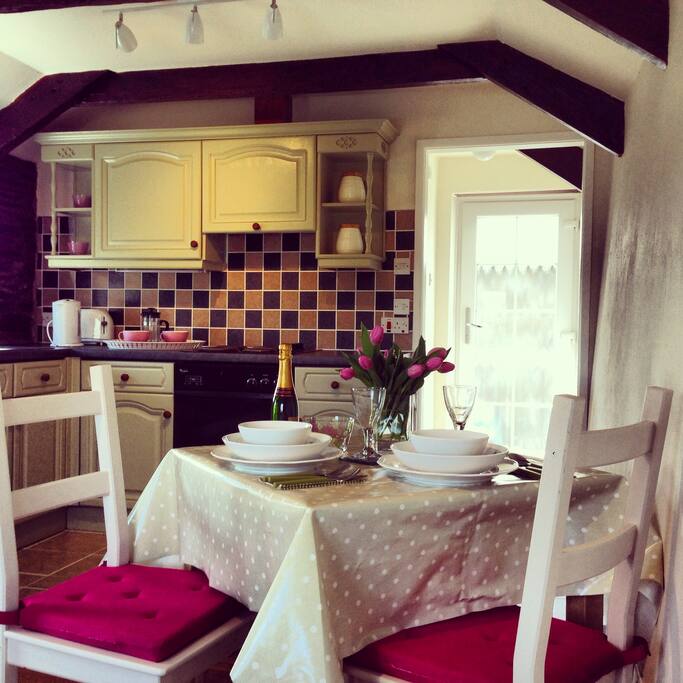 Dining space for two/