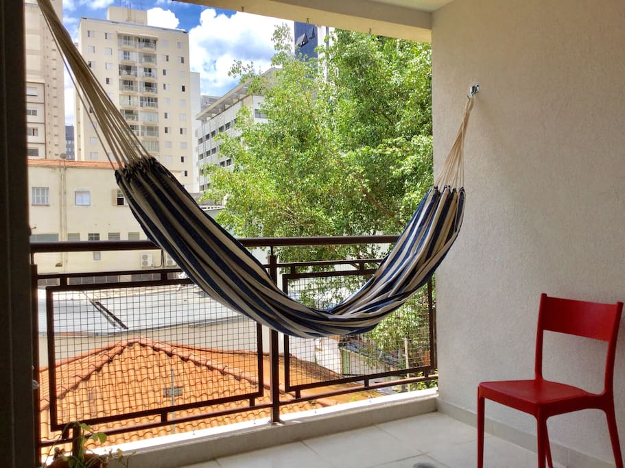 * The balcony with a hammock for sunny days*