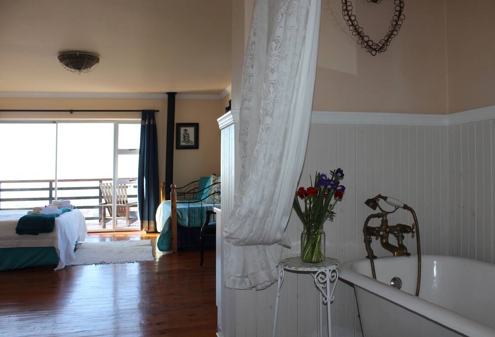 Spacious en-suite with stunning sea-view