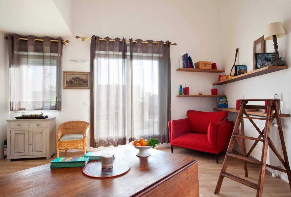 Grand séjour / salle à manger ouvert sur cuisine américaine