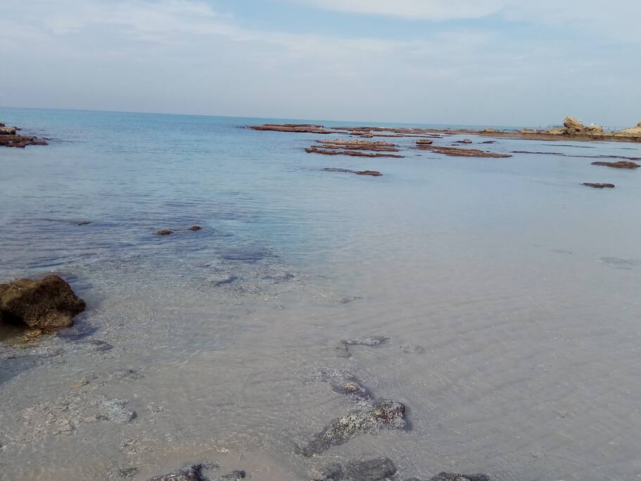 the sea by the house